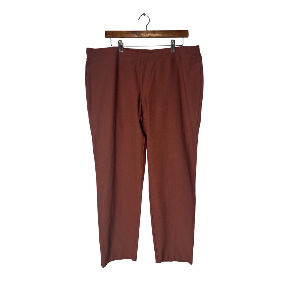 Eileen Fisher Pull‎ On Knit Pants Comfortable Casual Everyday Wear Plus Size
